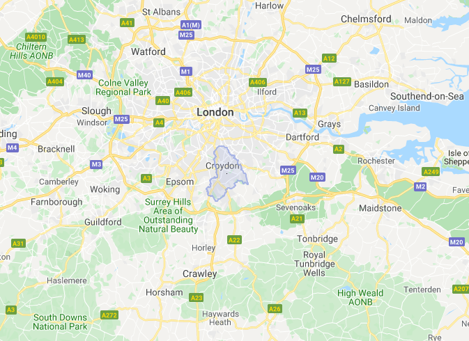 Location of London Croydon Escorts