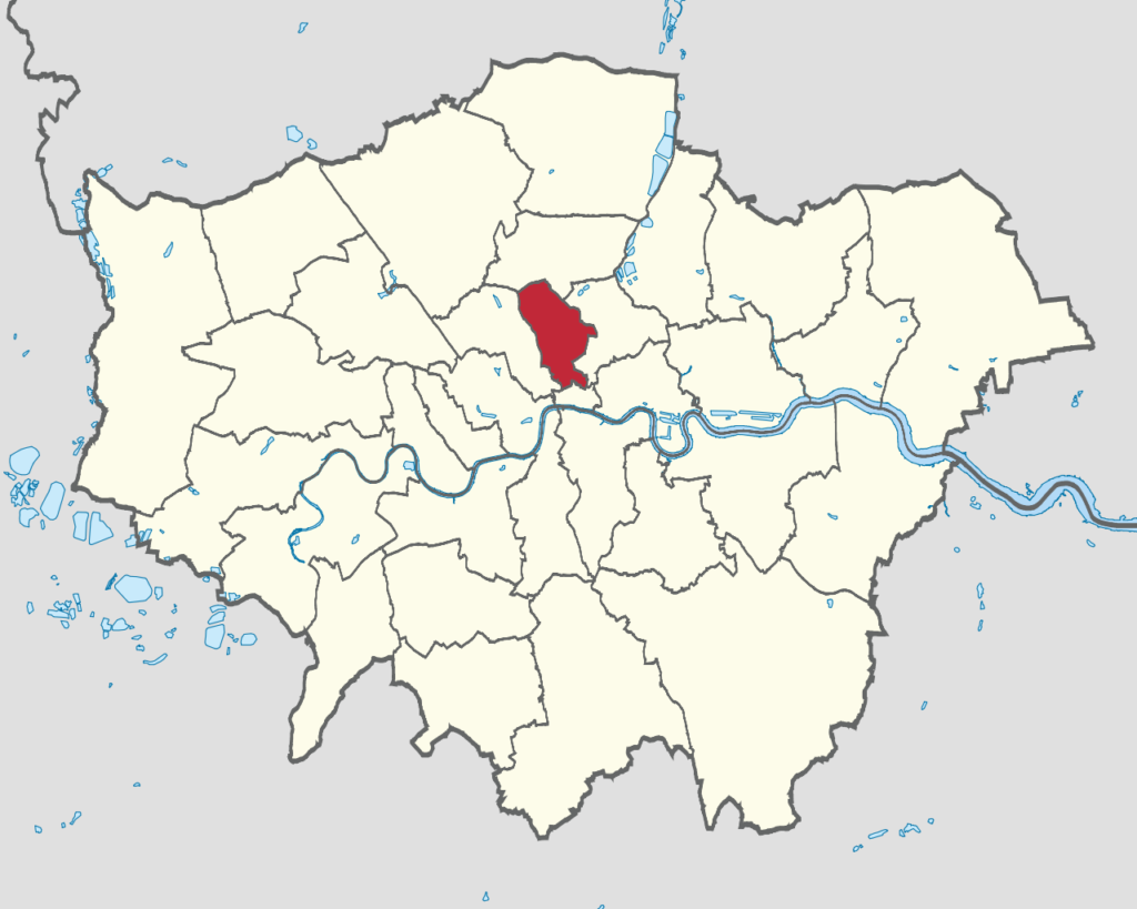 Location of Islington Escorts