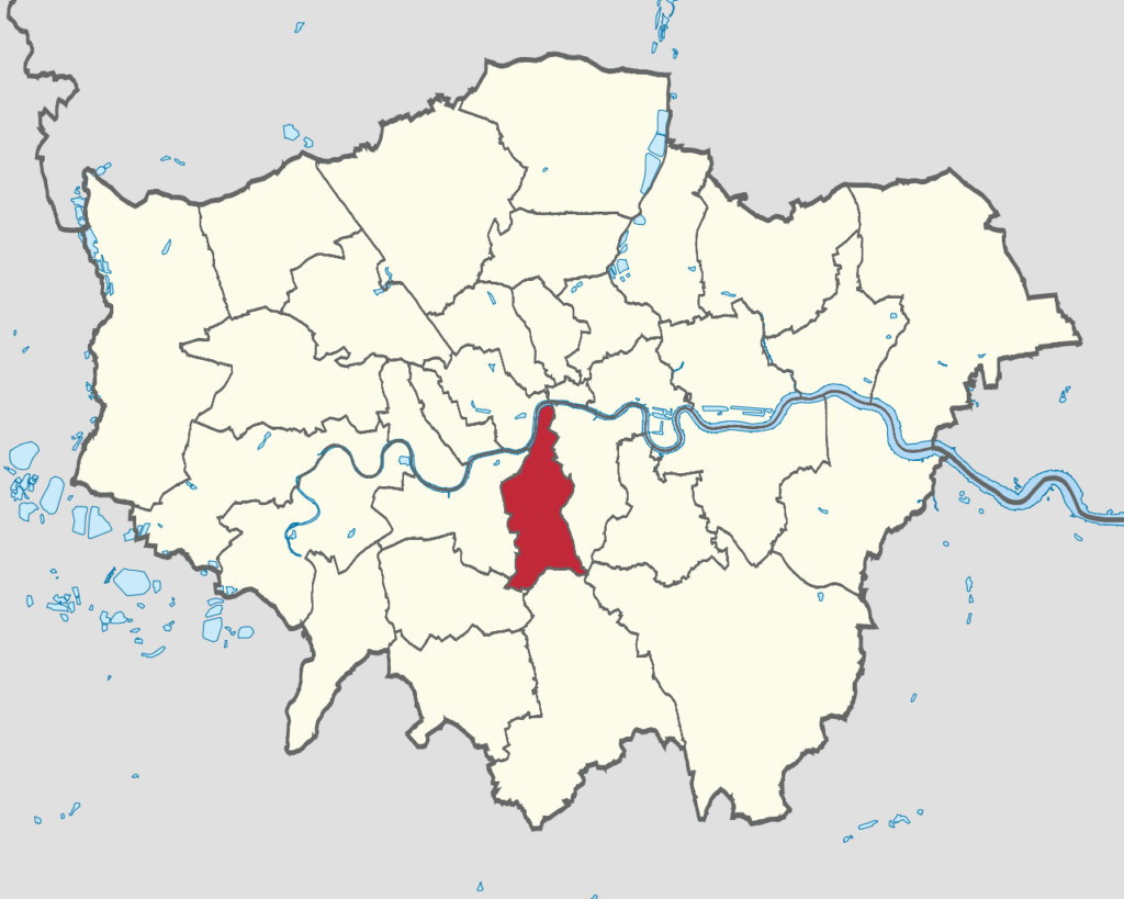 The location of Lambeth escort 