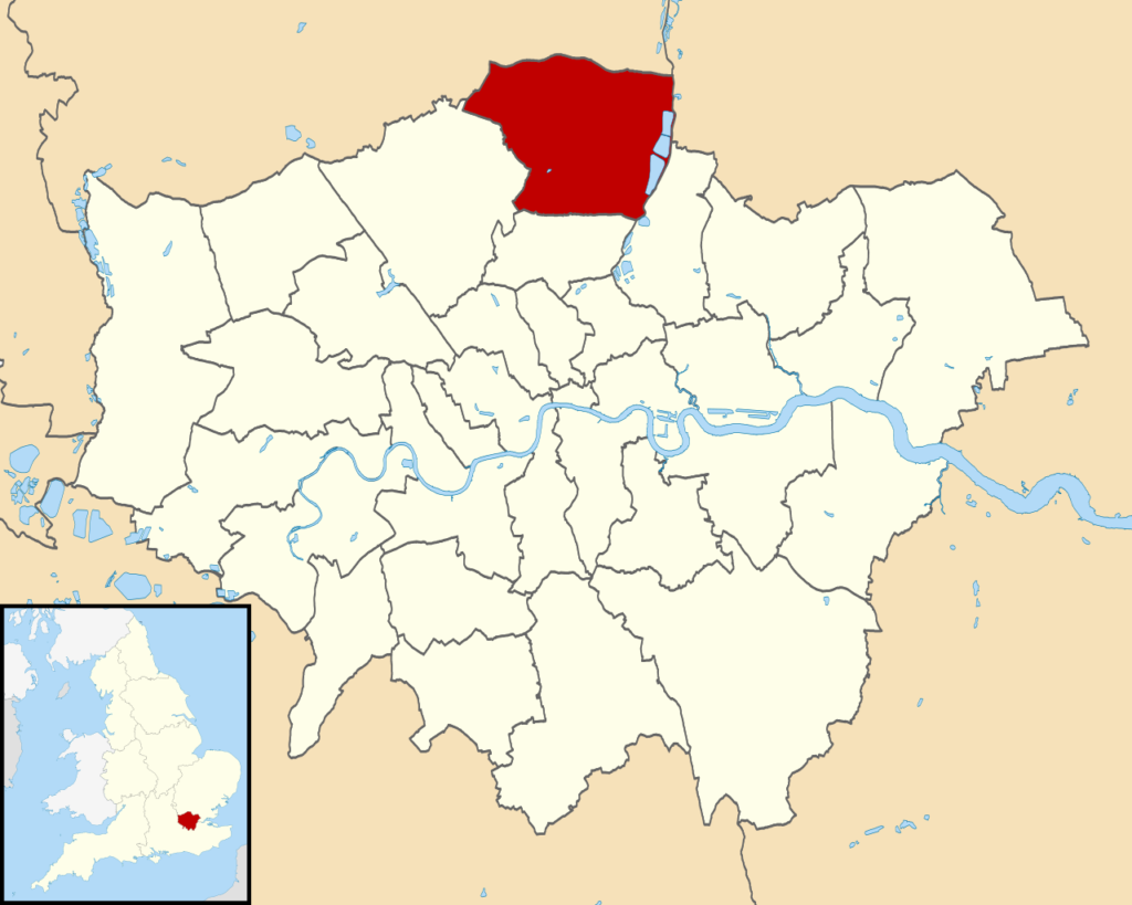 Location of London Borough of Enfield Escorts