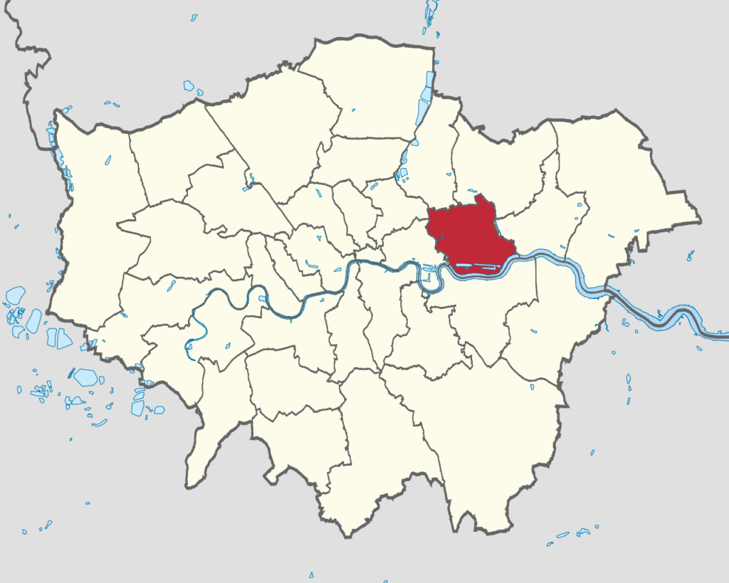 The location of London Borough of London Escorts