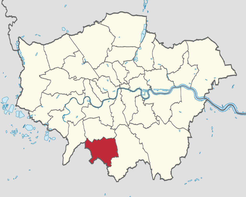 The location of Sutton Escorts