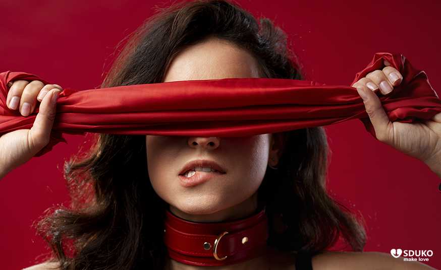 Woman with blindfold